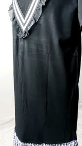 82210 Hikara Drop Waist Dress - Dress Sincia Dress Natal Dress Imlek Dress Merah Dress Warna Warni Dress Susun Dress Layers Long Dress Polos Fashion Import High Quality