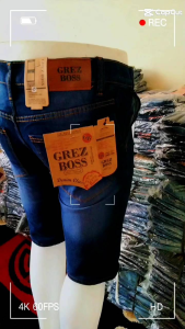 CELANA JEANS PENDEK PRIA BASIC JUMBO 33-38