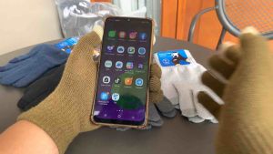 1 Ls Lebih Murah Sarung Tangan Touchscreen Warna Bahan Tebal / sarung tangan hp kualitas eksport