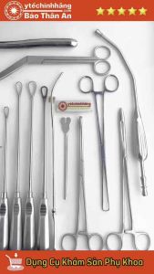 Dụng Cụ Khám Sản Phụ Khoa Bao Thân An | Thiết bị y tế bằng thép không gỉ | Bao gồm kẹp que thăm dò dụng cụ gắp | Phù hợp cho các chuyên gia y tế | Sử dụng trong các phòng khám sản phụ khoa