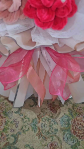 Thumbelina bouquet - mixed flowers mostly pink