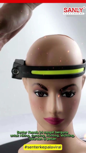 Senter Kepala Cas Headlamp Multifungsi Sensor gerak waterproof /senter kepala sensor LED