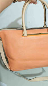 Preloved Double M Italy Bag with SlingGenuine Leather Bag