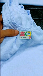 Baju singlet anak laki dan perempuan putih polos 6pcs  kaus dalam anak-anak