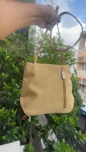 Túi 2hand đeo vai chéo vải phối da cực LUIsPeraudd aut Pháp -T310