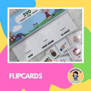 SVO (Subject - Verb - Object) Flipcards - Sentence Construction