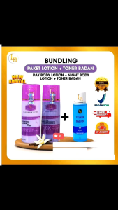 Lotion ORI LN doubel dosis++ isi 2 BPOM varian siang dan malam + TONER 100ML