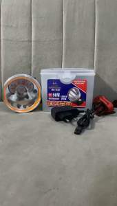 Mitsuyama Senter Kepala Super Terang MS 157K 80Watt Cahaya Kuning Super LED Rechargeable 12 JAM