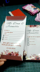 Money Envelope for Any Occasion with Free Customized Layout Back2back Print (Glossy)