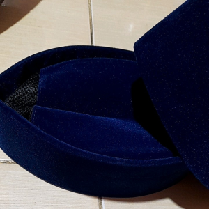 songkok nasional biru dongker tinggi 8cm