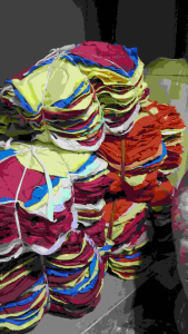 Basahan Bilog Multi purpose Cotton Assorted Colors for Various Uses - Round Cotton Pads with Floral and Solid Designs for Sewing and Crafting.