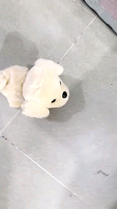 Chó bông biết đi kêu vẫy đuôi cực đáng yêu cho bé