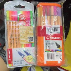 STABILO POINT 88 10X NEON FINELINER 0.4mm M 1.0mm / 30X POINT88 04 mm SET