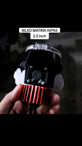 Lampu Tembak Projie Biled Matrix 2.5inch Flat Cut Putih kuning High Low Dengan Kipas Pendingin Premium