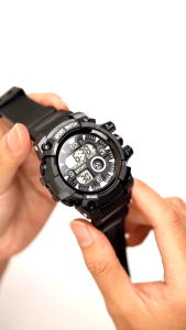 Jam Tangan pria wanita Sporty Digital Tali Rubber Elektronik Ketahanan Atletik Petualang Sport Olahraga Elegan kado ultah hadiah