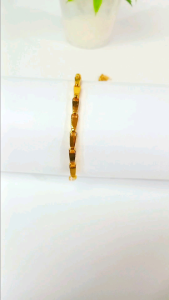 Gelang Tangan Motif Padi Titanium Anti Karat