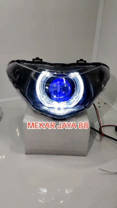 Lampu utama Mio New Smile semi biled ala ala projie 4.5inc full hitam