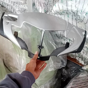 Cover batok kepala depan Honda Supra x 125 lama silver