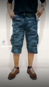 Celana Pendek Cargo Loreng Army Pria Dewasa