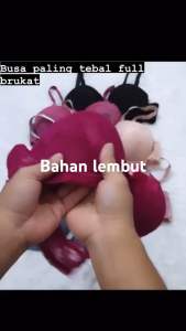 PROMO/ BRA BUSA PALING TEBAL DAN BAGUS BH Import bra pushup bra/ bh brukat kawat/ bh kawat busa tebal/ bra import FULL BRUKAT KAIT 3 CUP B