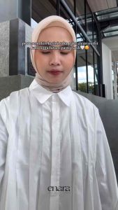 Jema Basic - Kemeja Basic Renda - Atasan Blouse Wanita