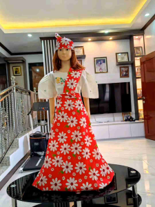 saya filipiniana costume RED COLLECTION.kids to adult.3 in 1