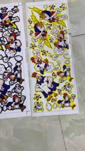 BỘ TEM GÀ SIÊU NHÂN DÁN MỌI LOẠI XE(22x60cm)