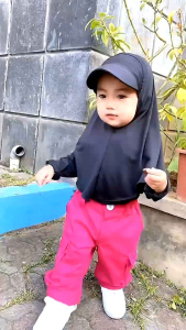 HIJAB ANAK 0 1 2 3 4 - 8 TAHUN TOPI SPORTY BAYI KERUDUNG BAYI bahan lembut premium