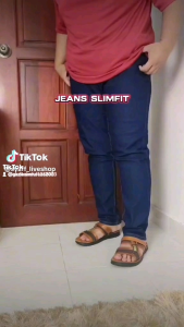 Big size seluar lelaki slim fit jeans kain tabal stretch skinny jeans size 36-50