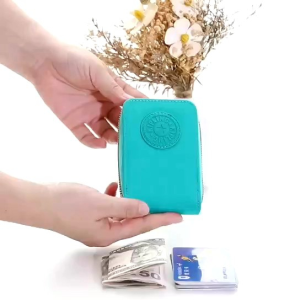 LS Organ Card Holder For Women Multiple Card Slots Document Holder Large Capacity Card Holder Multi-functional Casual Coin Purse