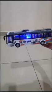 RC Bus with Light Remote Control Bus 4CH Electric Simulation Cars Tour Bus Model Toys
