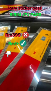 ✅JPJ Genuine 100％✅ JPJ STICKER 1 Roll 150 pcs 3M Side Marking Reflective Sticker With SirimJ5/Type 5/Jenis 5 Diamond Grade Lorry Sticker Stiker. Pelekat Reflektif Penanda Sisi 1 Gulungan 3M Dengan Pelekat Lori SirimJ5/Jenis 5/Jenis 5 Gred