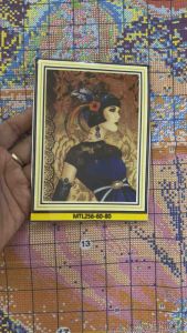 Tranh thêu kín Nữ hoàng ai cập cổ đại MTL256 KT 60 x 80 cm