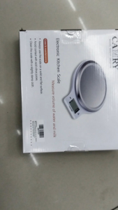 CAMRY Electronic Kitchen Scale EK3211 / EK3211H Digital Food Scale with 5kg capacity precision gradation clear LCD display water and milk volume measurement low battery and overload protection.