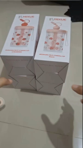 Mixue snow king botol minum tumbler 380ml food stirring 100% original