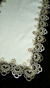 Taplak Meja Tamu Besar Taplak Meja Bordir Import Mewah 60×120 cm