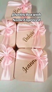 Jewelry Box with Personalized Laser Engraved Souvenirs and Giveaways All Occasions Wedding Christening Birthday Anniversary