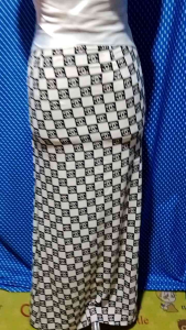 LONGDRESS GAUN PESTA BODYCON PUTIH CHANNEL 304