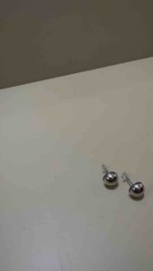 Owen Basic 8mm Metalic Stud Earrings Anting Tusuk Beads Metalic Polos Studded Punk Hip Hop Handmade Fashion