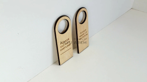 Gantungan Pintu Hotel | Door Hanger Do Not Disturb | Please Clean Room Sign Hotel Villa Resort