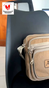 BAEPACK - Tas Kanvas Tas Selempang Kanvas Sling Bag Tas Messenger Tas Kuliah Tas Hangout Tas Pria Selempang