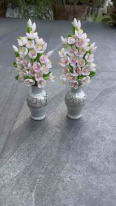 ซากุระ แจกันดอกซากุระ ขนาดสูง 8 นิ้ว ถึงปลายตูม แบบดินปั้น งานปราณีต งดงาม