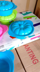 6 pcs wadah set plastik basi set labu spesial wadah serbaguna
