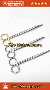 Kéo Metzenbaum Pakistan Thẳng Cong Cỡ 14.5cm 16cm 18cm 20cm