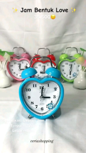 JAM BEKER MEJA BENTUK LOVE 2830