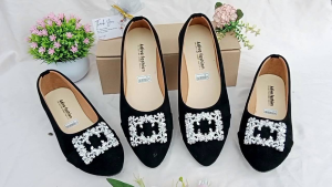 ADIVA A-012 NEW sepatu flat shoes adiva fashion variasi kotak elegant terbaru sepatu balet sepatu kerja terlaris slip on mules