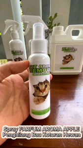 Spray Farfrum AROMA APPLE | PENGHILANG BAU KOTORAN HEWAN | KUCING | DOGGY | SUGAR GLIDER | KELINCI | BAU PESING | BAU PUP | BAU KANDANG | PET ODOR REMOVER | ISI ULANG 1 LITER | 1 LITER GRATIS 250ML | 1 LITER GRATIS 500ML | Ramah Lingkungan
