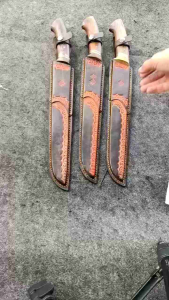 Golsem Sembelihan Bahan HSS Sarung Kulit
