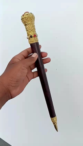 Tongkat Komando Galih Asem Lengkap dengan Ornamen Hias Batu