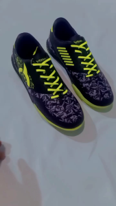 Sepatu Futsal ORTS JGSLA CRUSHER Ivory Hitam Stabilo Komponen Pria Dewasa